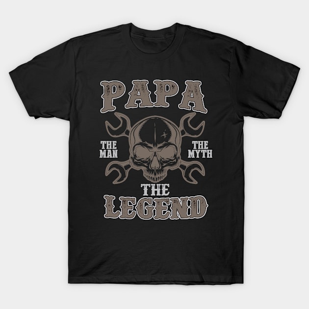 Papa The Man The Myth The Legend - Fathers Day Mens T-Shirt by NiceTeeBroo